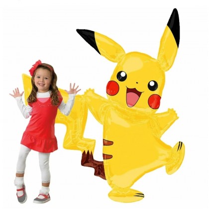 AirWalker Pikachu Foil Balloon P93 Packaged 132 cm