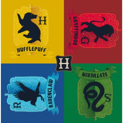 16 Napkins Harry Potter House s 33 x 33 cm