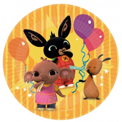 8 Plates Bing Round Paper 23 cm