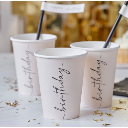 Cup - Birthday - Nude and Black