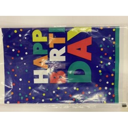 Bold Happy Birthday Plastic Table Cover
