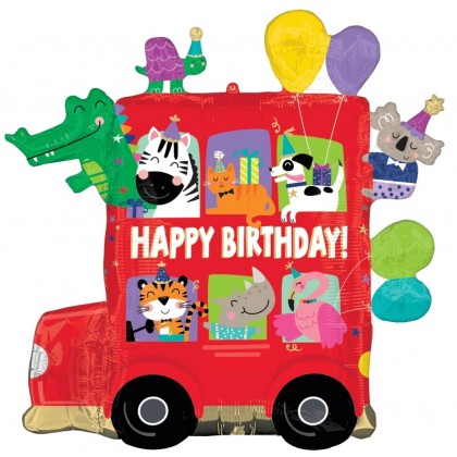 P35 LRG SHP PARTY BUS BIRTHDAY