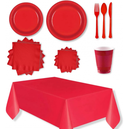 Tableware Kit - Apple Red